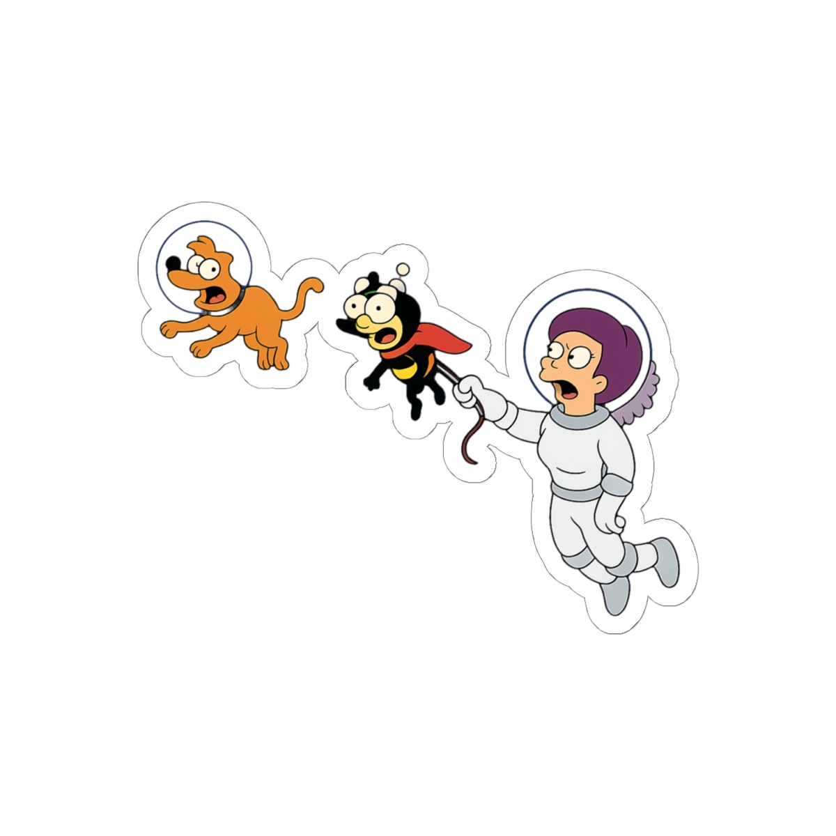 Futurama Sticker - alternate angle 1, merchandise