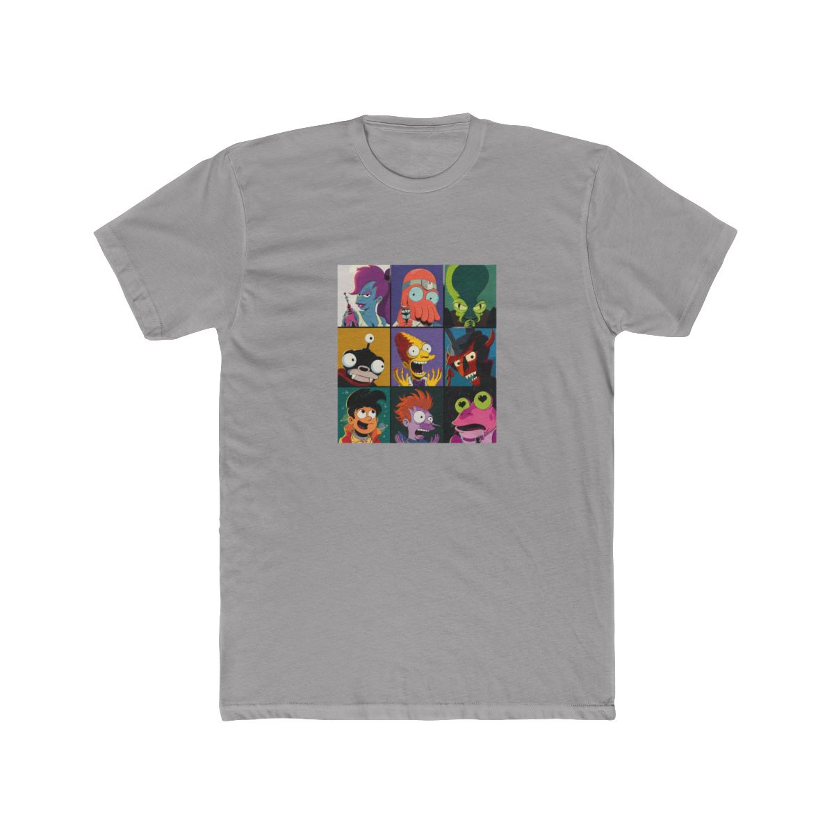 Futurama T Shirt Characters - alternate angle 2, merchandise