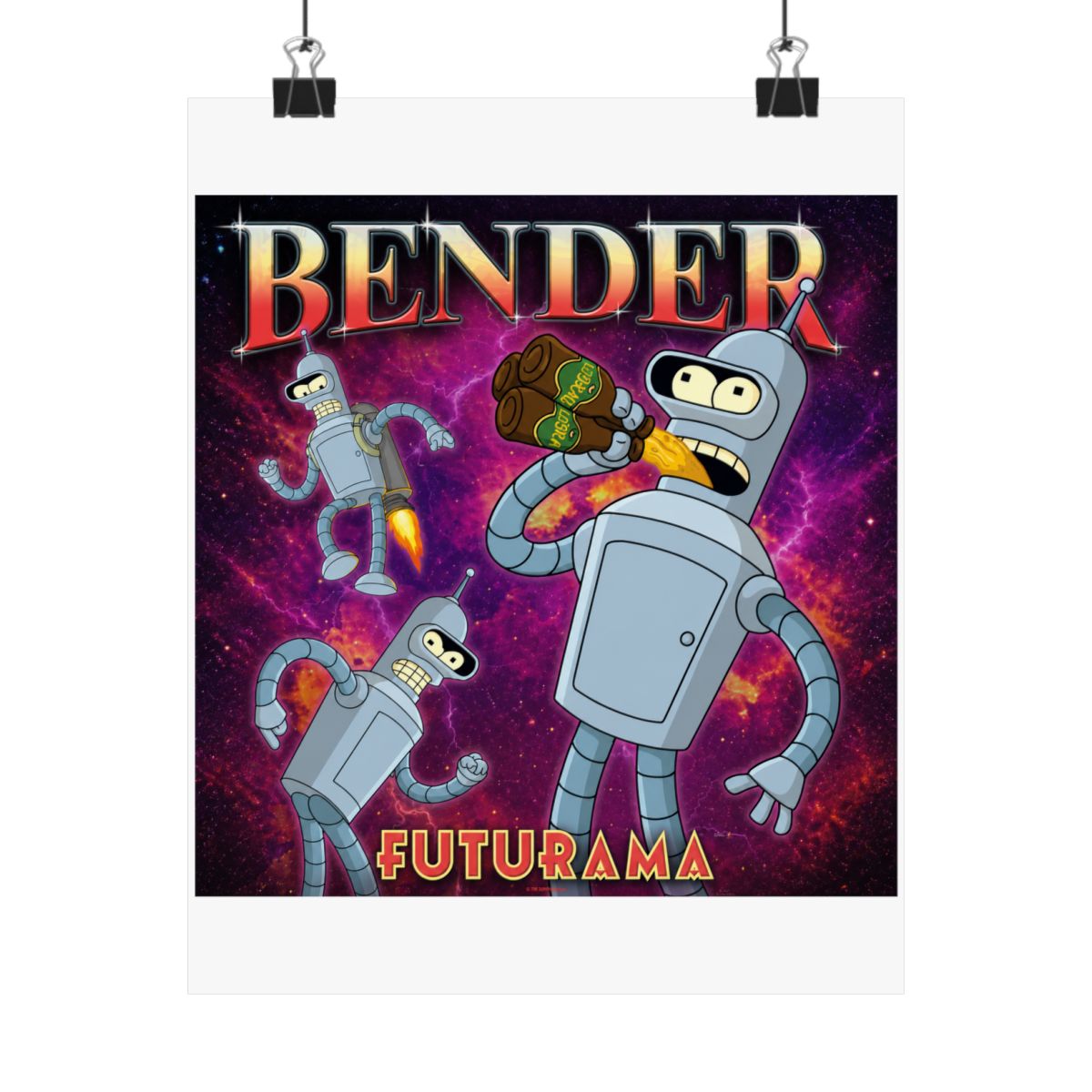 Futurama Poster Bender Heartthrob