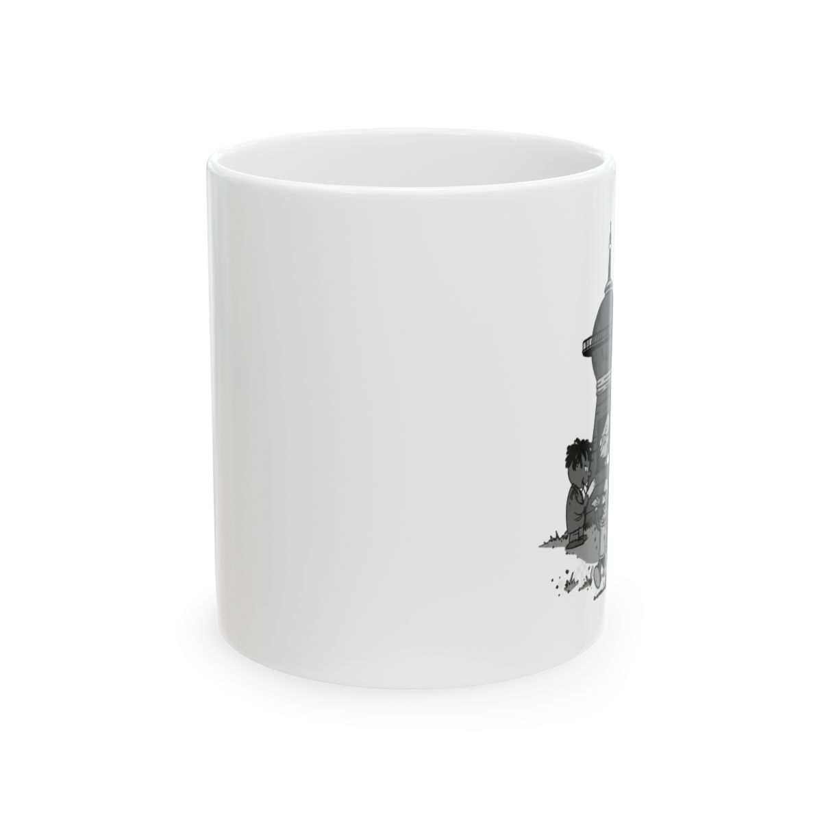 Futurama x Peanuts Style Mashup Mug - alternate angle 1, merchandise