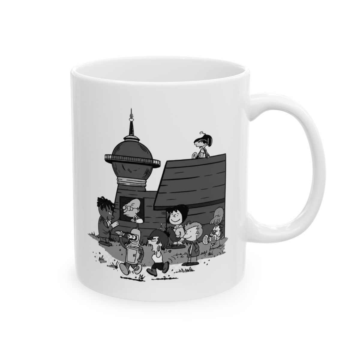 Futurama x Peanuts Style Mashup Mug