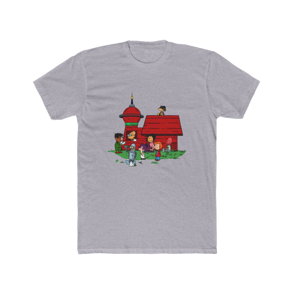 Futurama x Peanuts Style Mashup T Shirt - alternate angle 4, merchandise