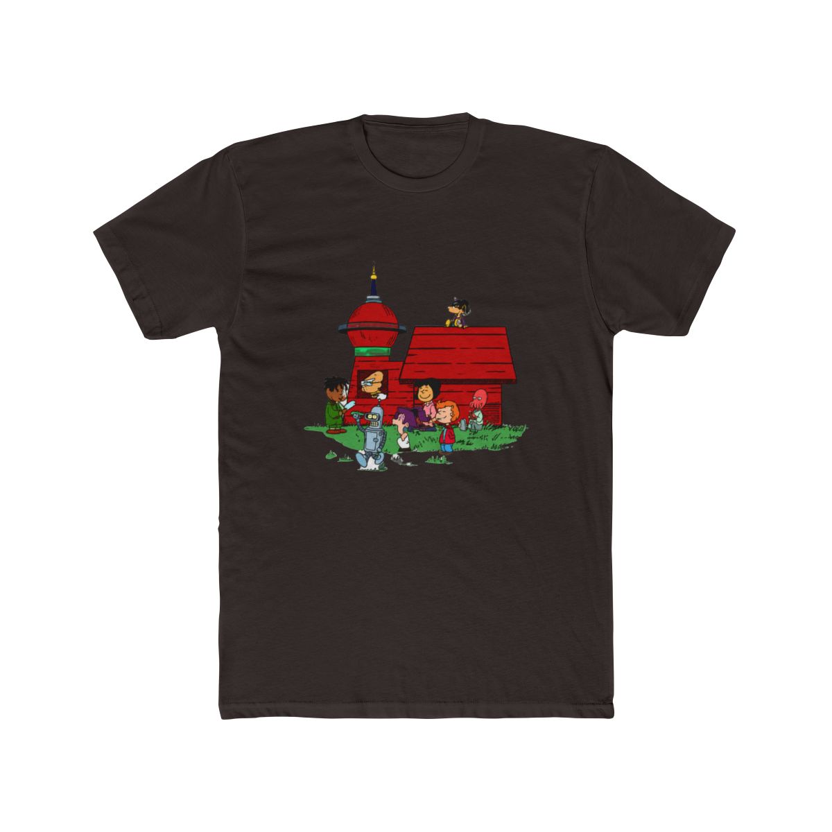 Futurama x Peanuts Style Mashup T Shirt - alternate angle 2, merchandise