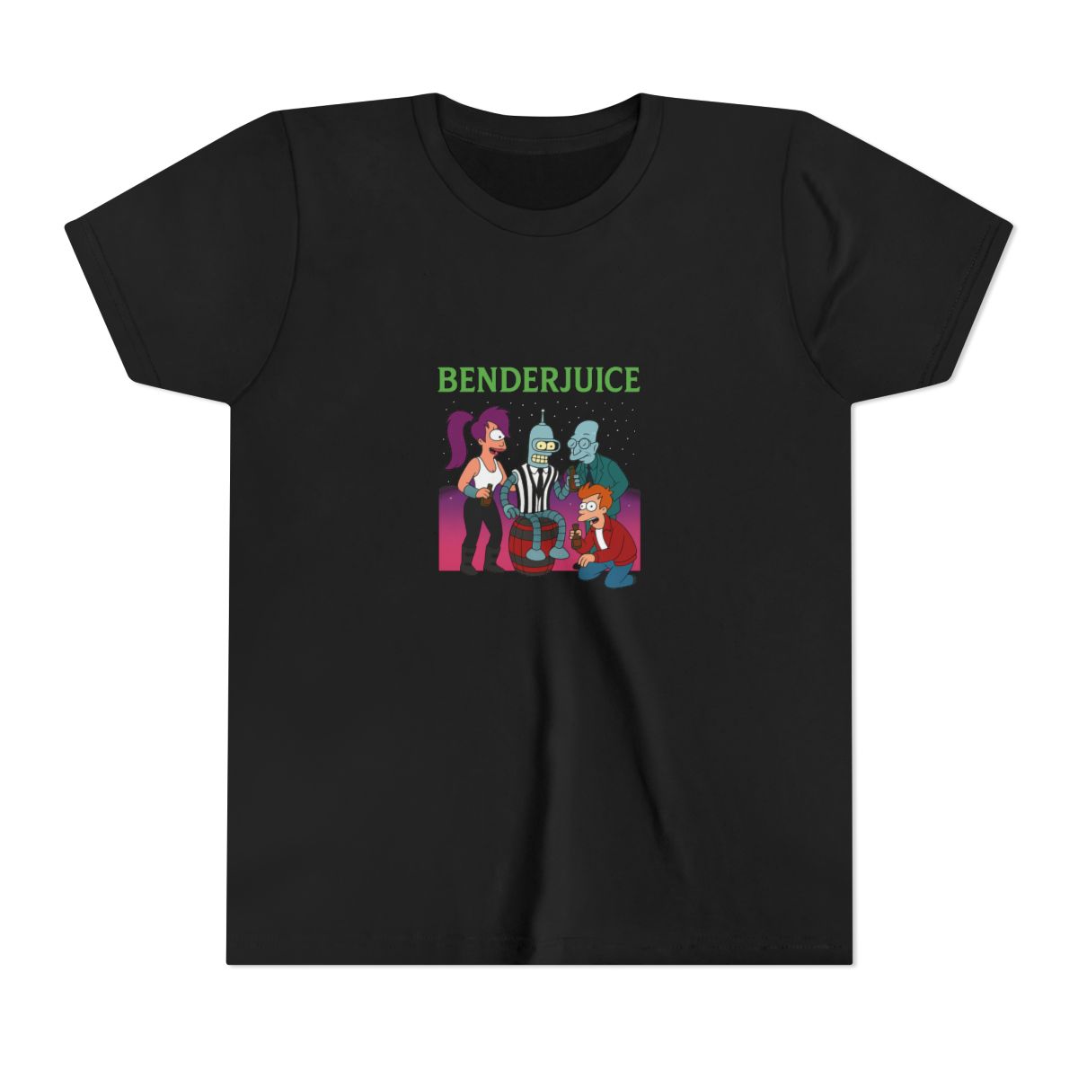 Futurama "BENDERJUICE" Kids Tee - alternate angle 2, merchandise