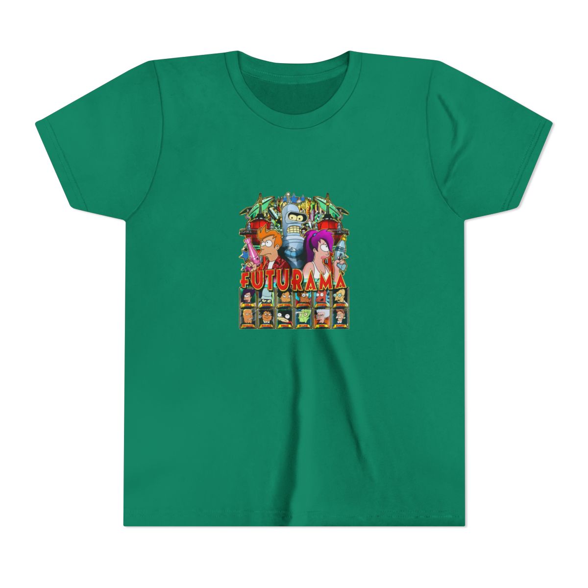 Futurama Sci-Fi Comedy Kids T Shirt - Ultimate Fan Gift - alternate angle 2, merchandise