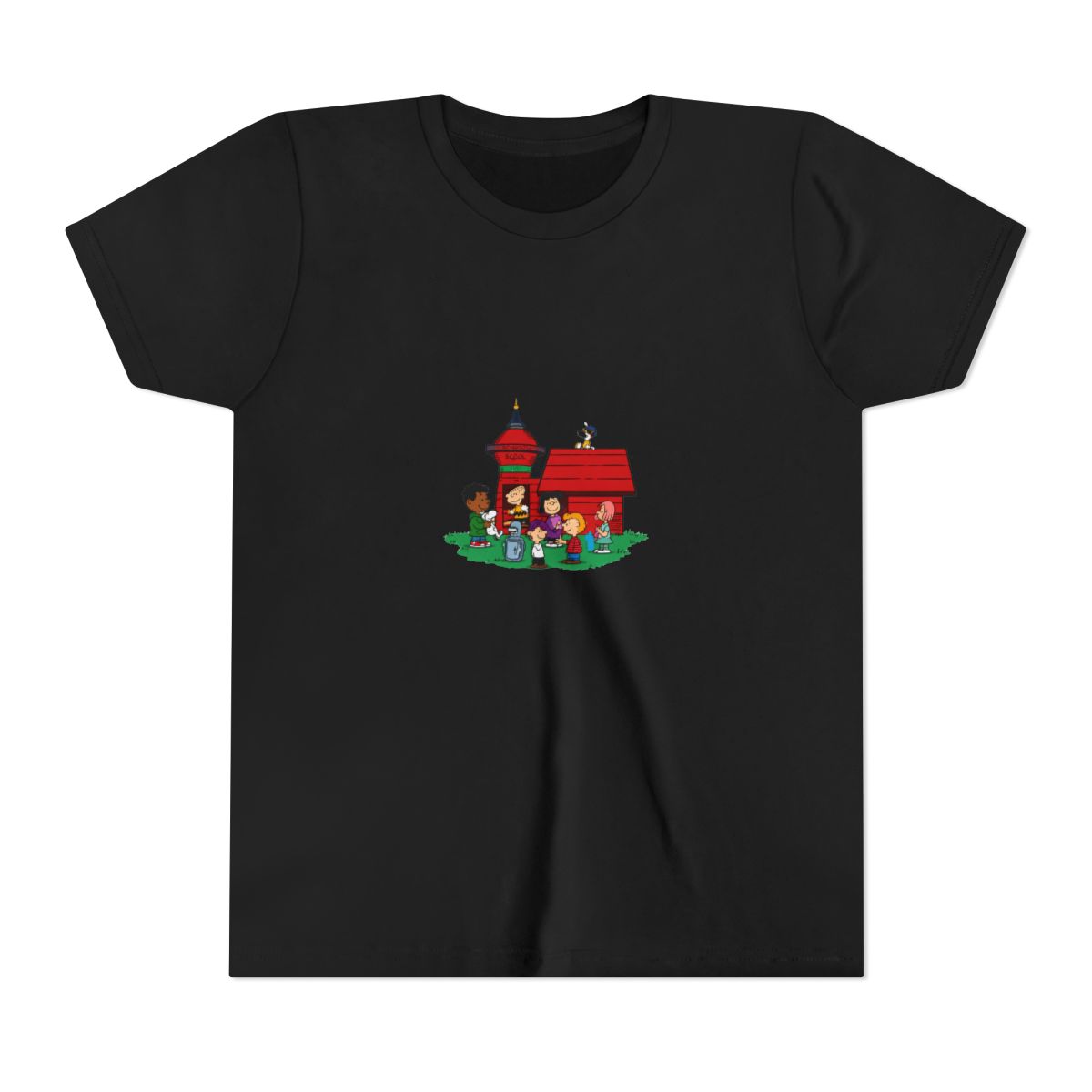 Futurama x Peanuts Style Mashup Kids Kids T Shirt - alternate angle 2, merchandise