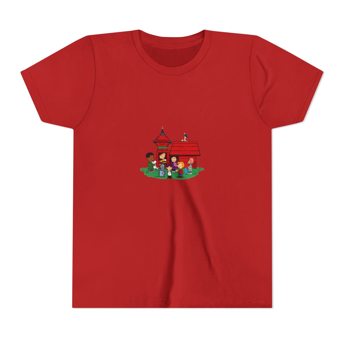 Futurama x Peanuts Style Mashup Kids Kids T Shirt - alternate angle 2, merchandise
