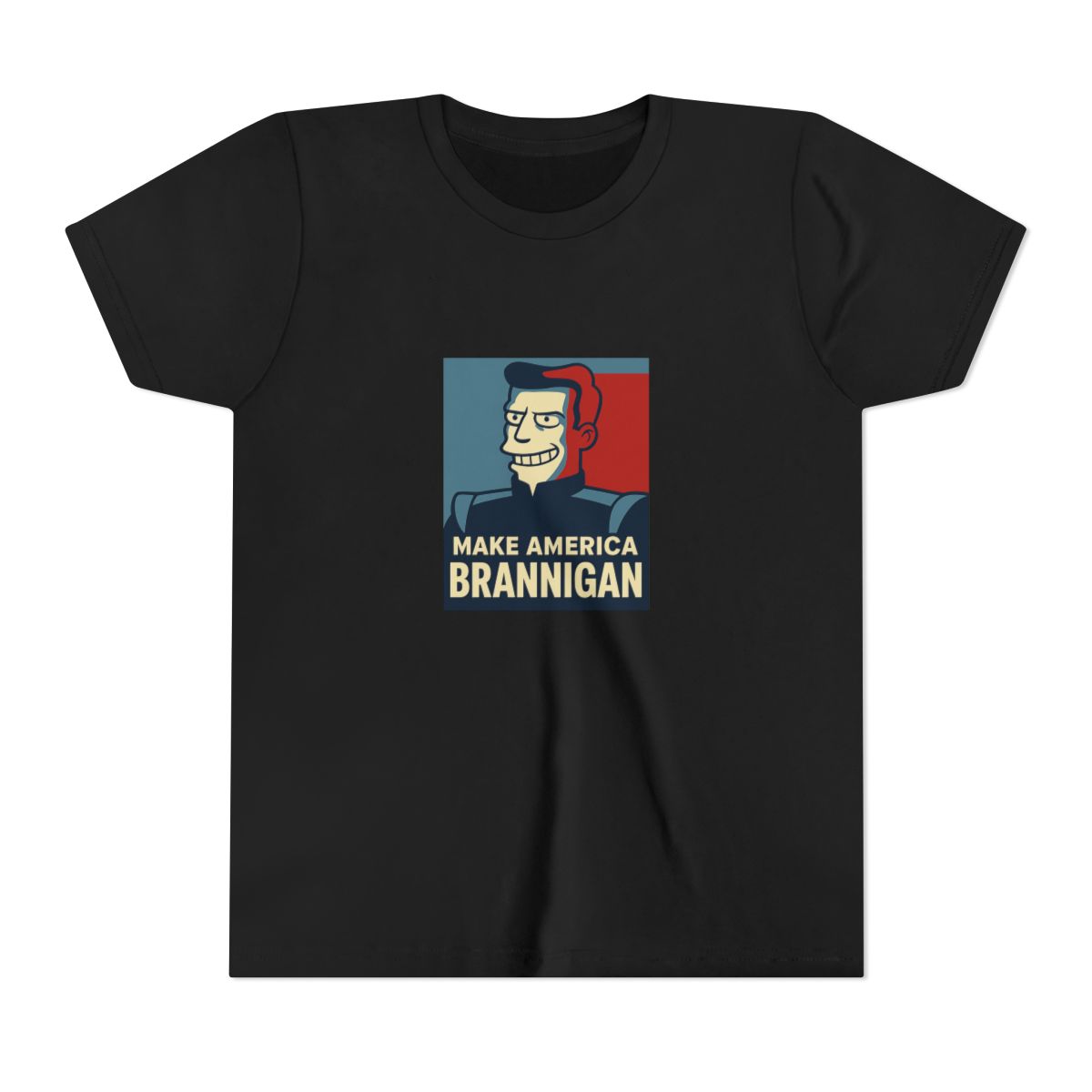 Make America Brannigan Futurama Kids T-Shirt - alternate angle 2, merchandise