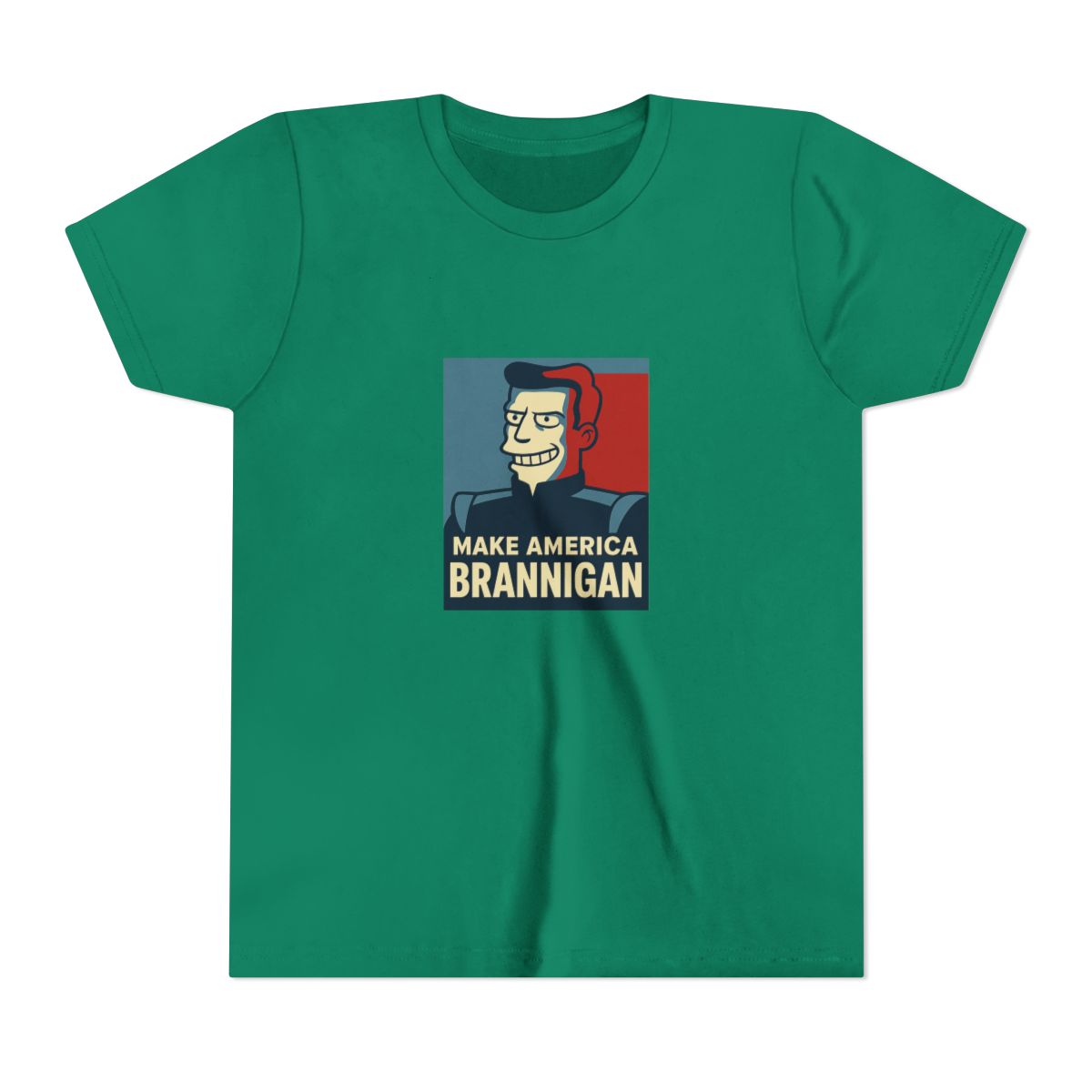 Make America Brannigan Futurama Kids T-Shirt - alternate angle 3, merchandise